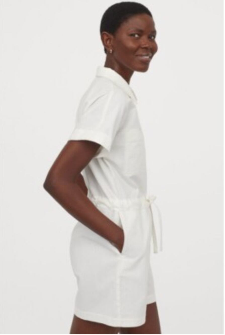 H&M Women's Short White Rompers Size Small